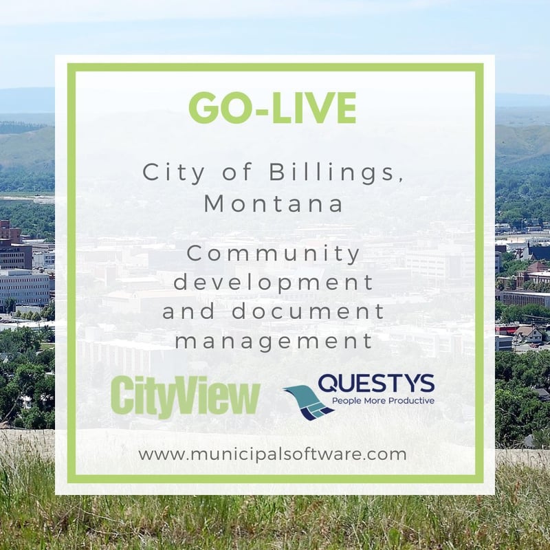 City of Billings, Montana, goes live with CityView