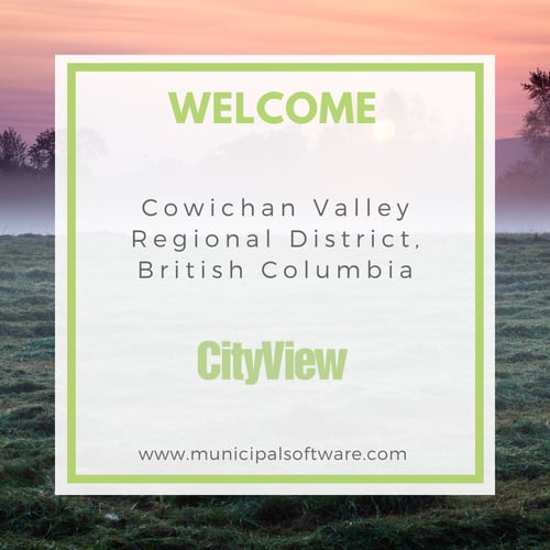 CityView welcomes Cowichan Valley Regional District, British Columbia, as its newest customer.