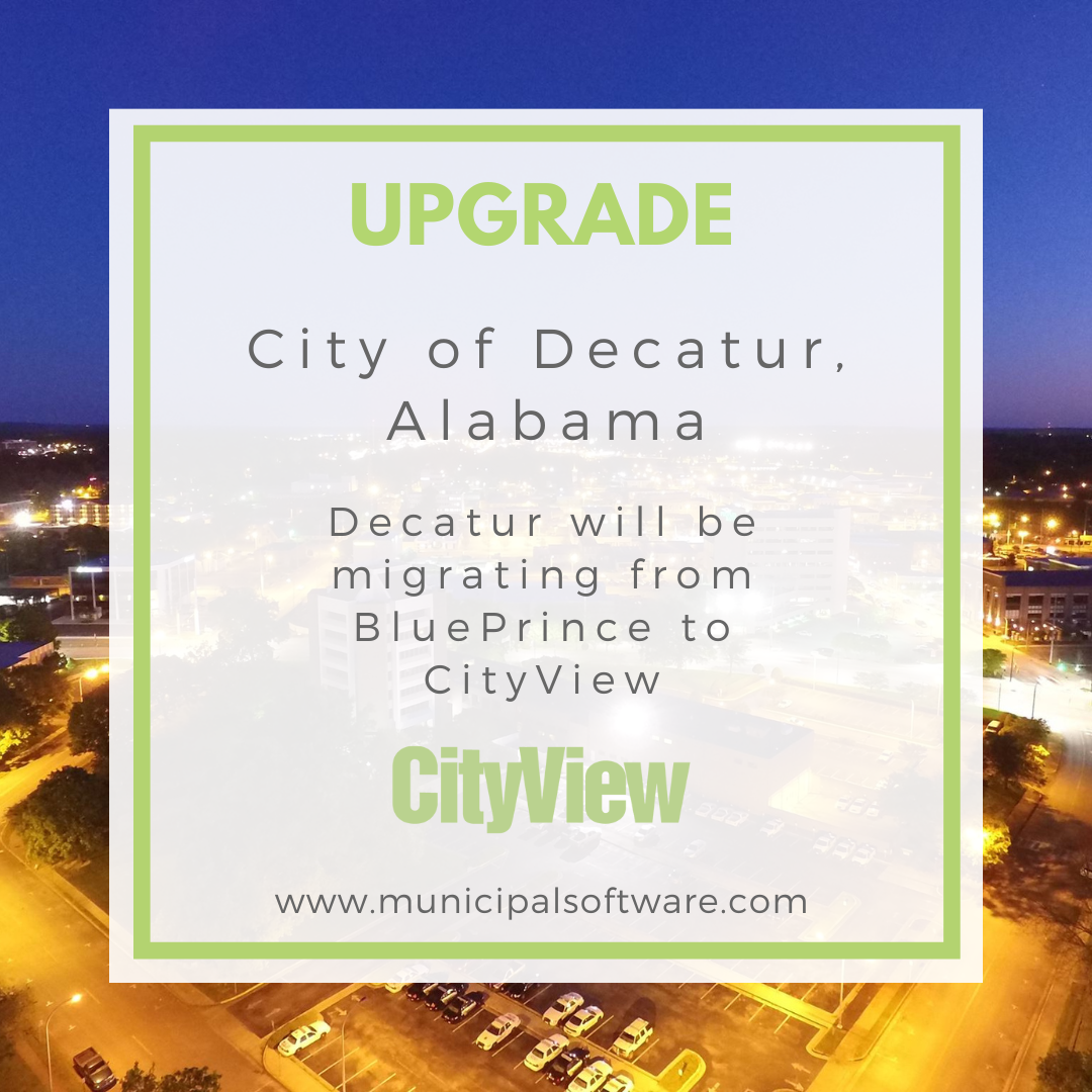 City of Decatur upgrades from BluePrince to CityView
